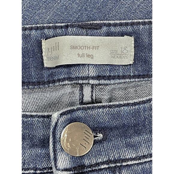 J Jill Smooth Fit Full Leg Jeans Blue Size 18 High Rise Casual Wardrobe Basics - Picture 9 of 12